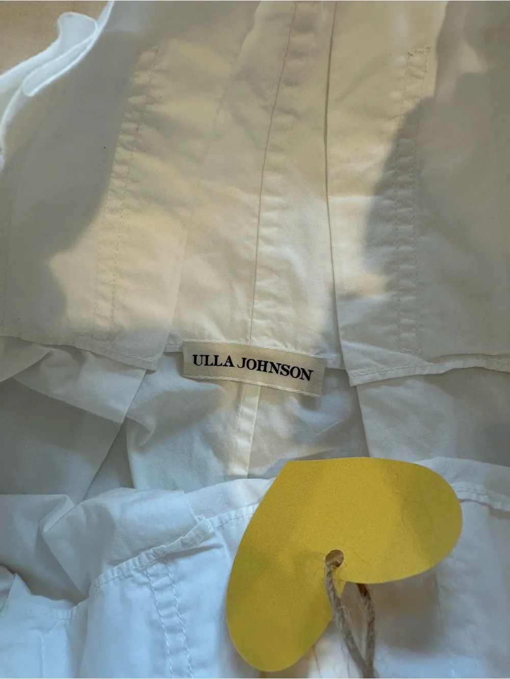 Ulla Johnson White high waist Tie-Waist Skort Shorts. Size S
